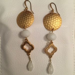 Handmade Gold Plated Drop Earrings